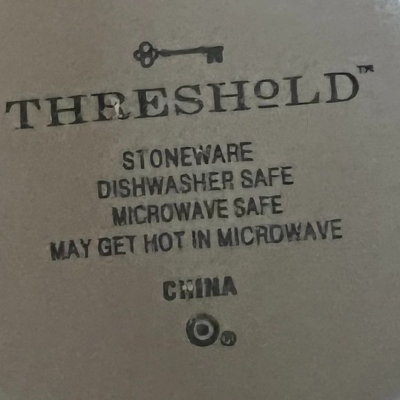 THRESHOLD White and Gray Speckled Ribbed Stoneware Mug with Unglazed Gray Base - Picture 11 of 11